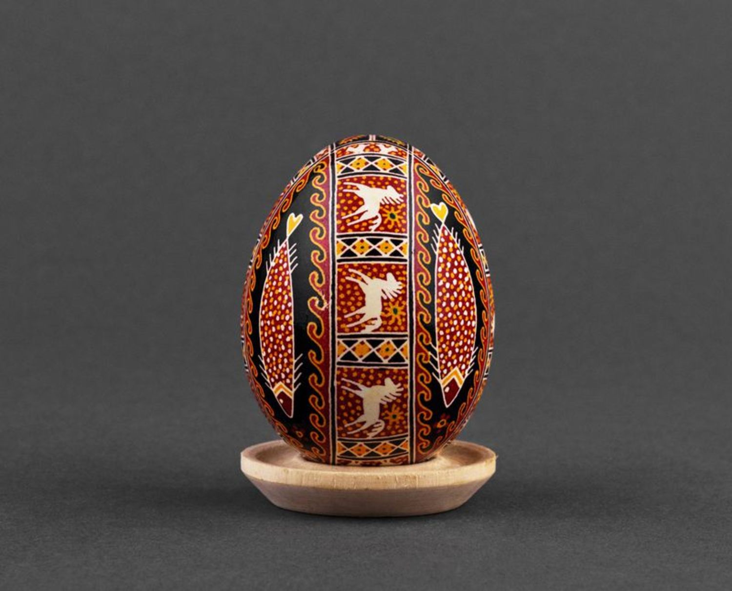 Decorative painted egg Big catch of fish photo 3