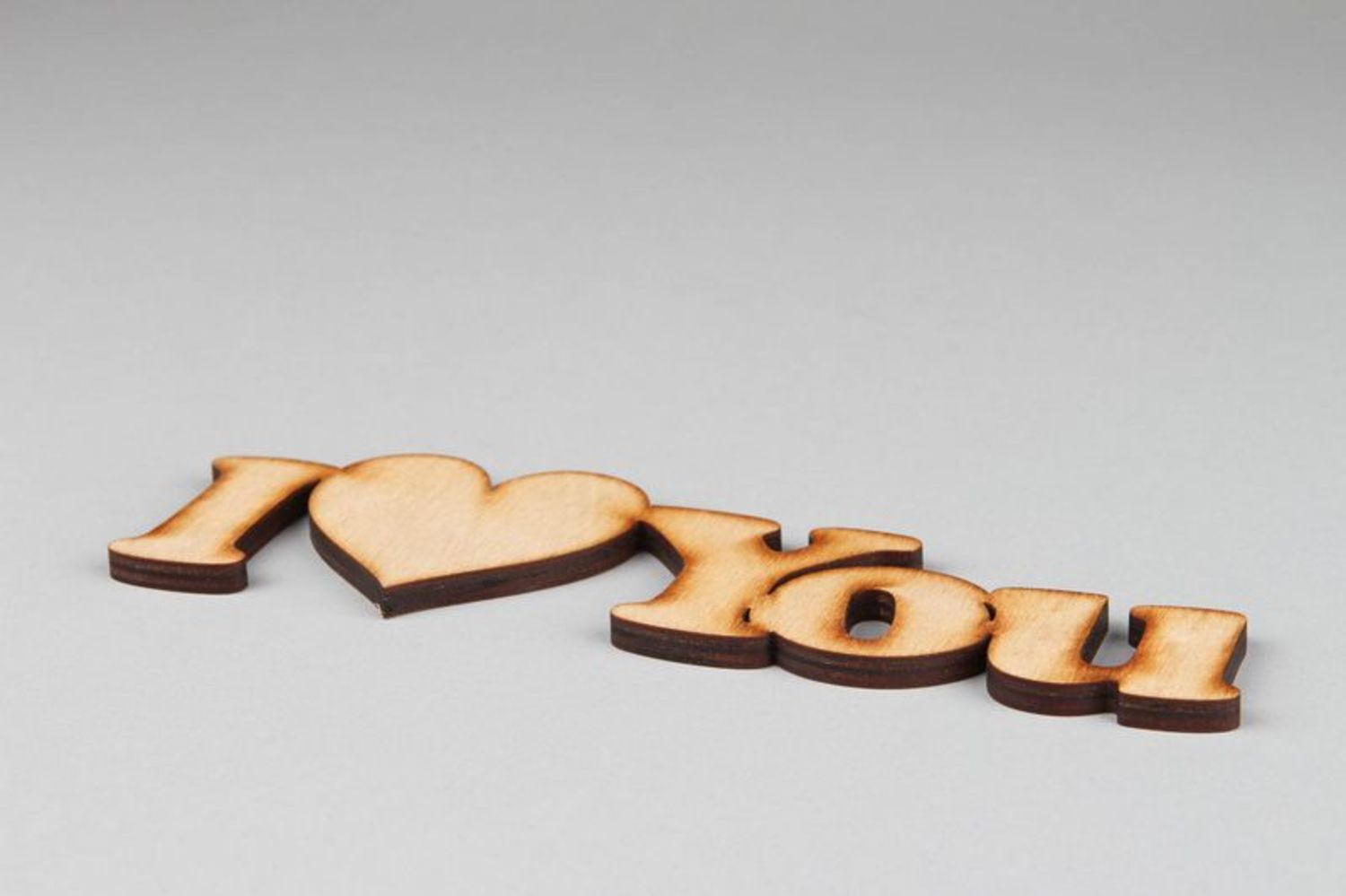 Chipboard lettering I love you photo 3