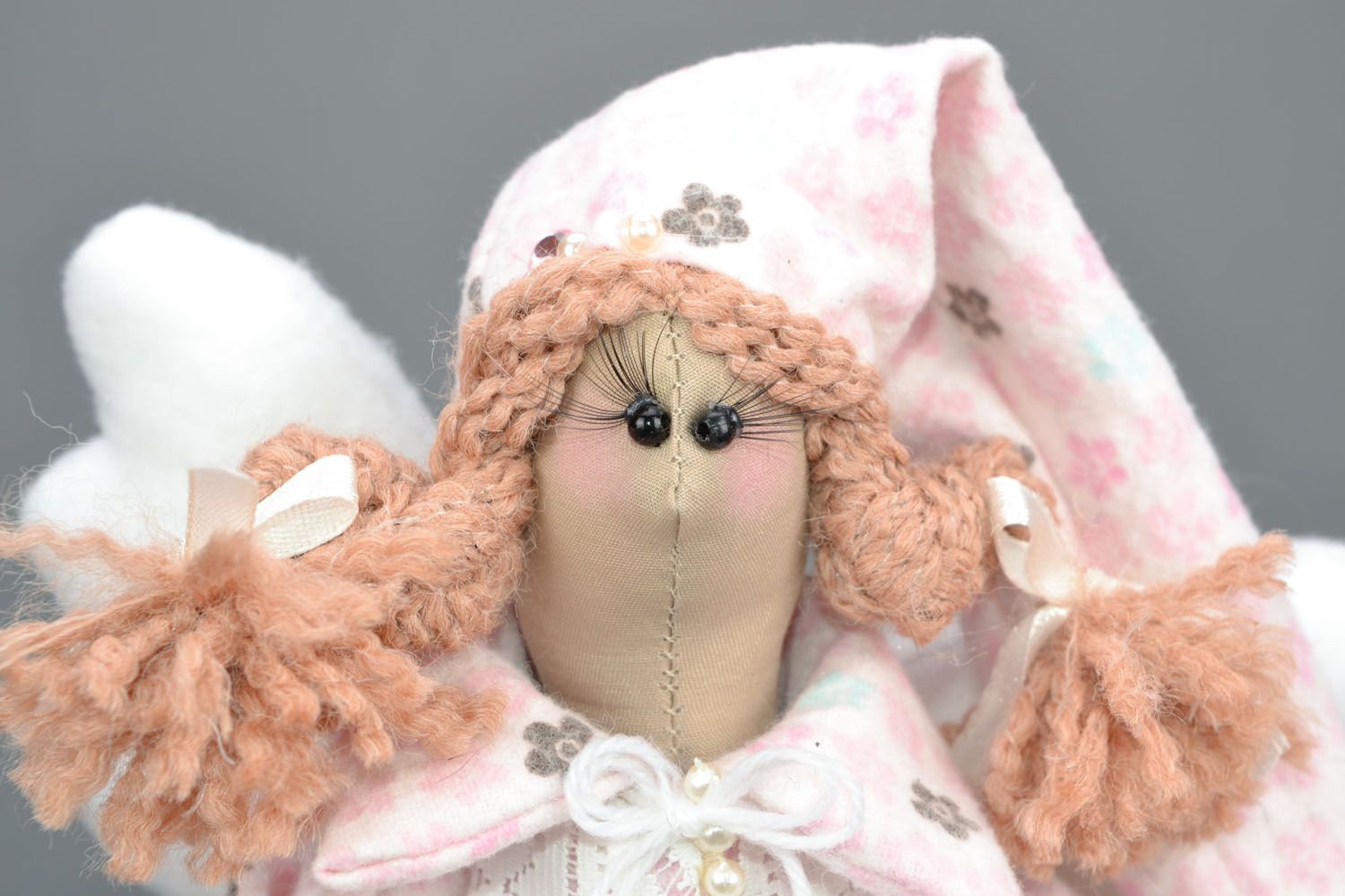 Künstlerische Puppe Engel Hüterin des Schlafs foto 4