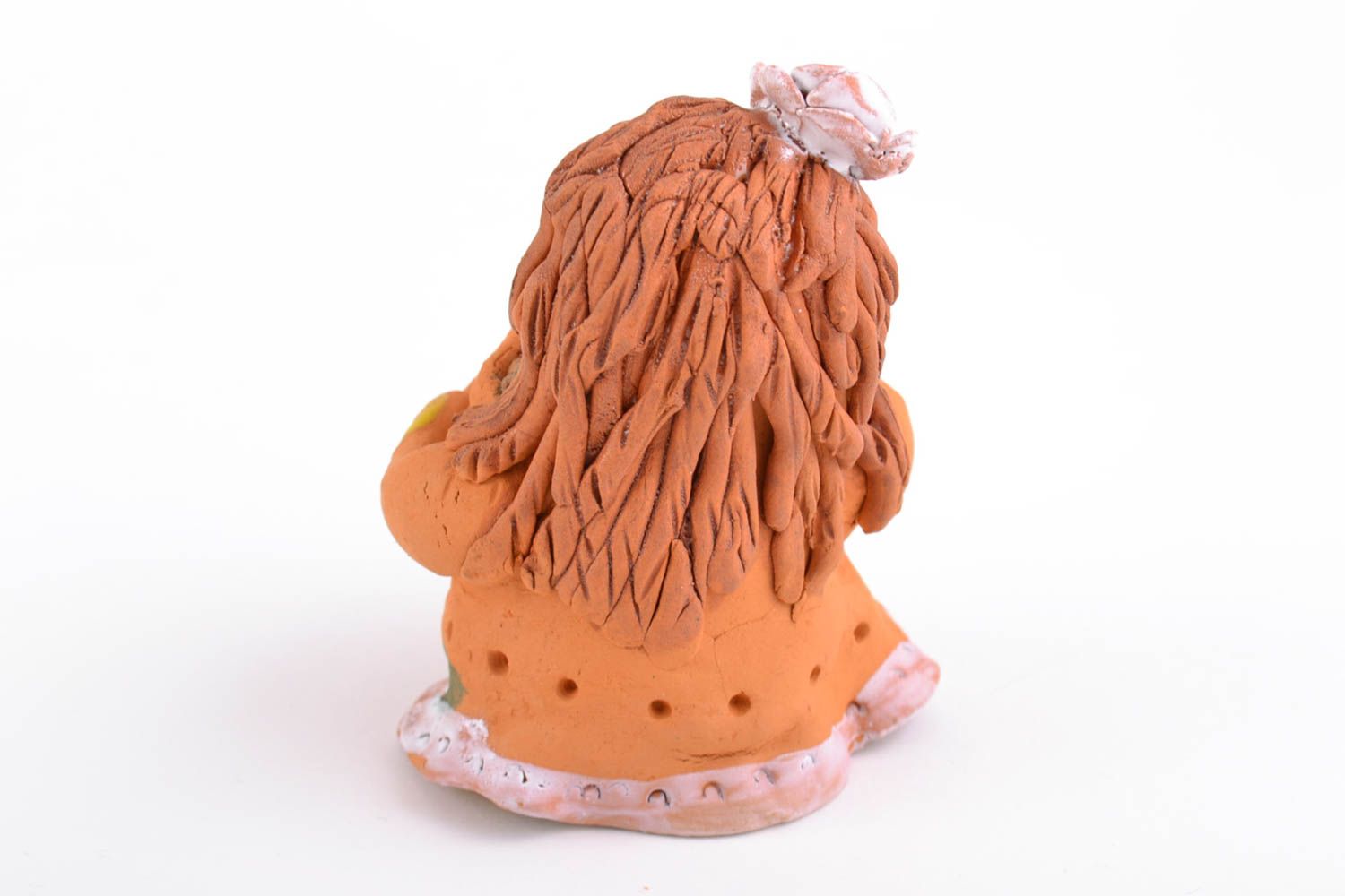 Figurina donna fatta a mano in ceramica statuina souvenir di terracotta foto 5