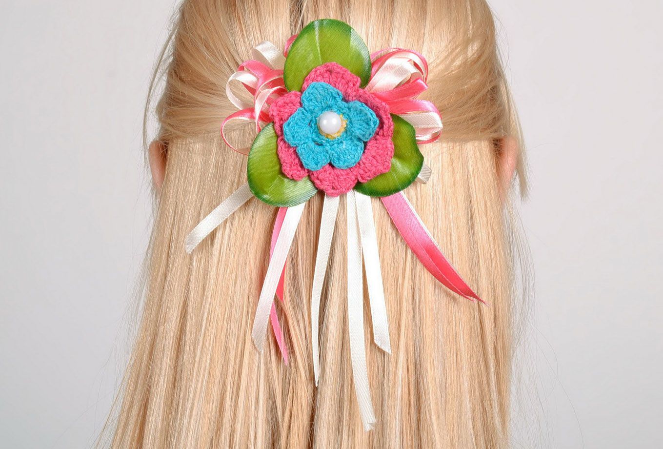 Brosche-Haarspange in Form einer Blume foto 4