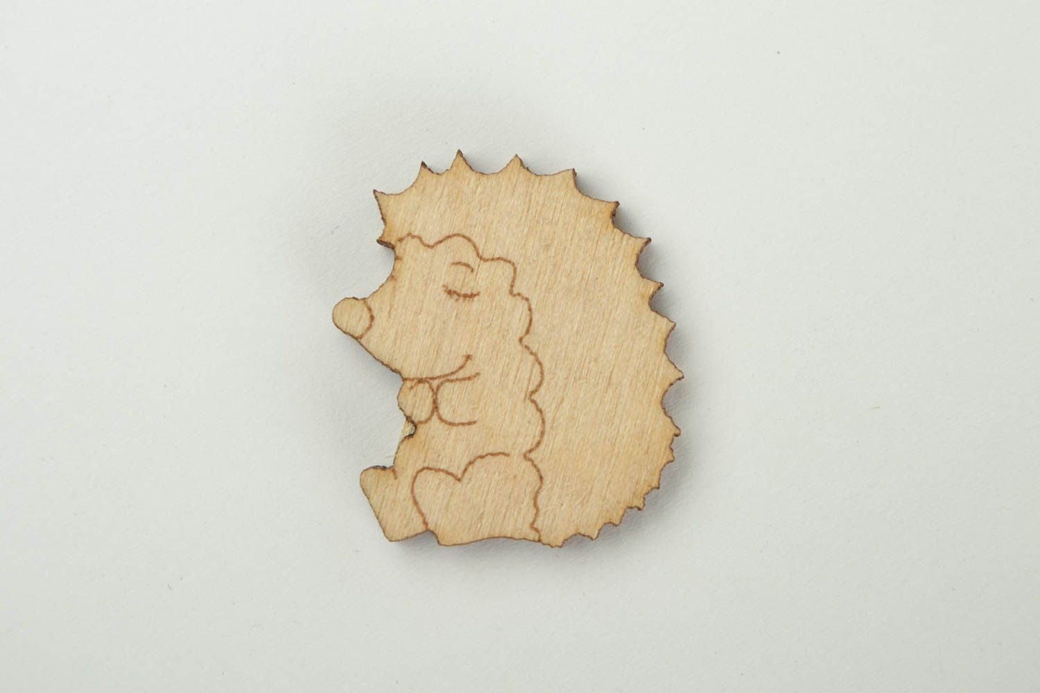 Handgemachte Holzrohling zum Bemalen Miniatur Figur kleiner Igel Holz Figur foto 3