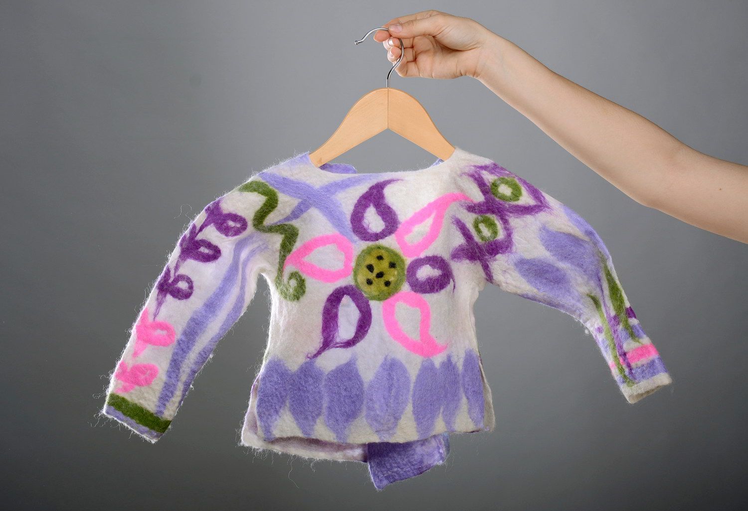 Blusa infantil de lã foto 6