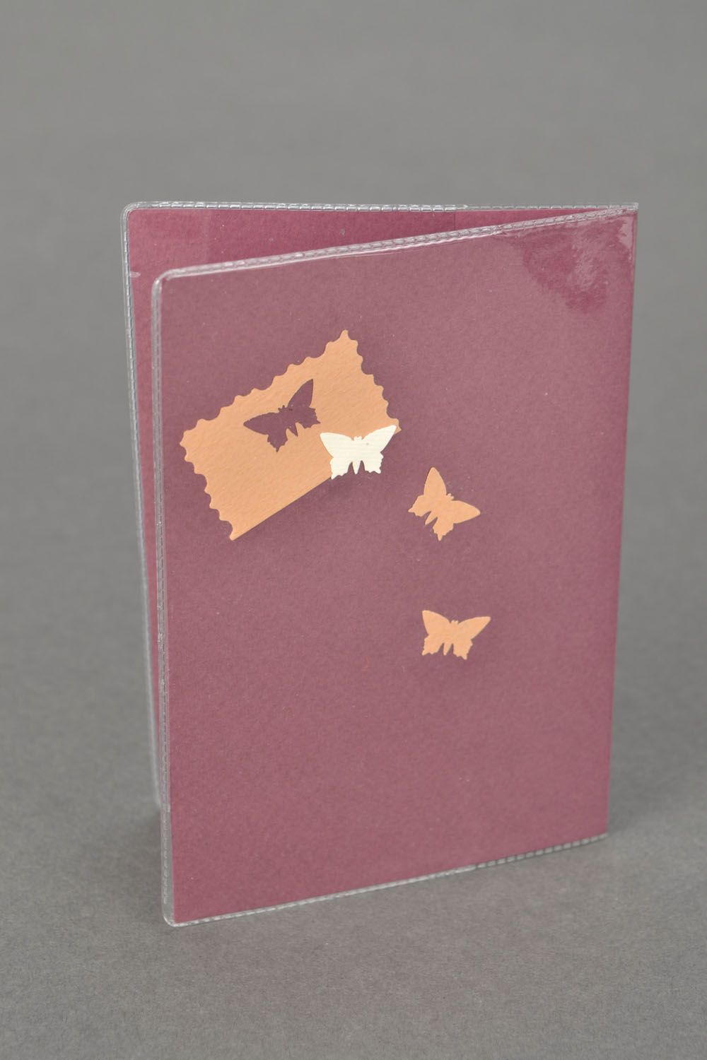 Обложка на паспорт в технике скрапбукинг фото 3