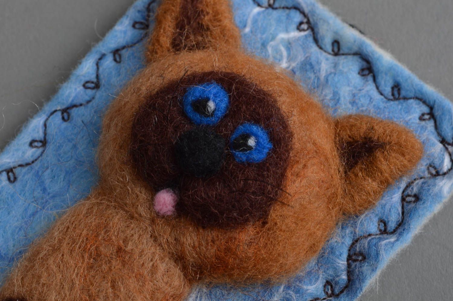Fridge magnet for children woolen handmade toy kitchen interior ideas photo 4