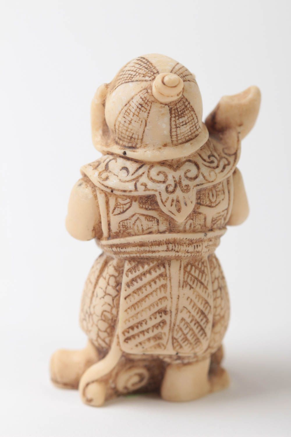 Figurine décorative fait main Petite statue Déco maison Bishamon cadeau photo 4