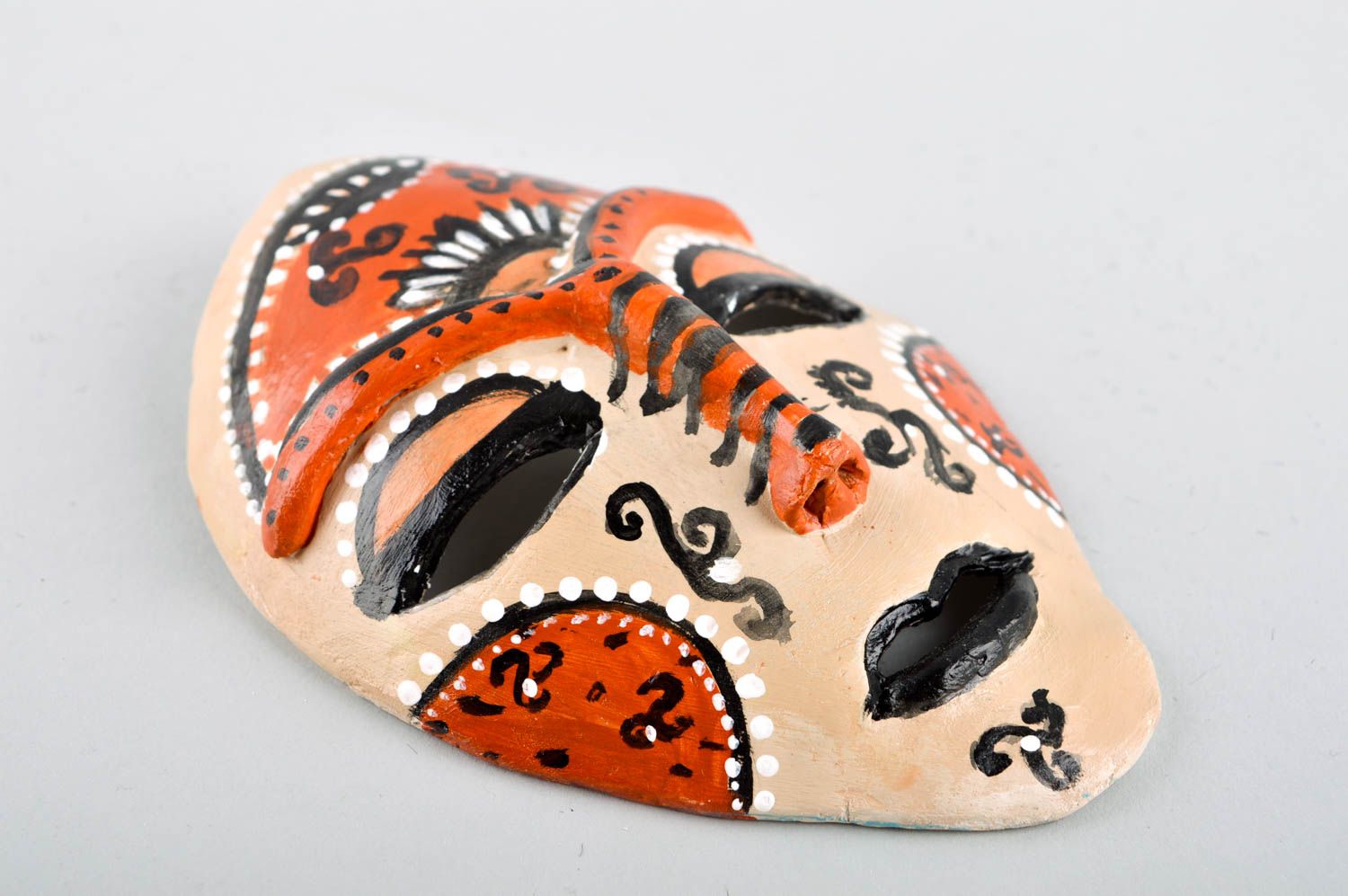 Máscara artesanal con ornamentos panel decorativo hecho a mano regalo original foto 2