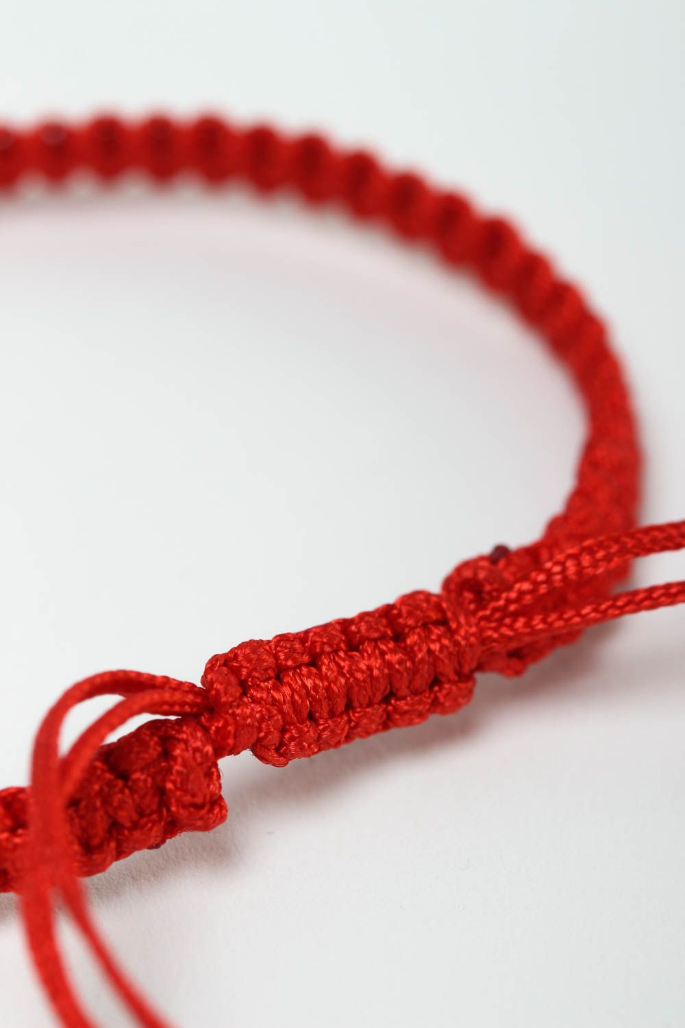 Rotes Armband handgefertigt Damen Armband elegant Designer Schmuck modisch foto 4