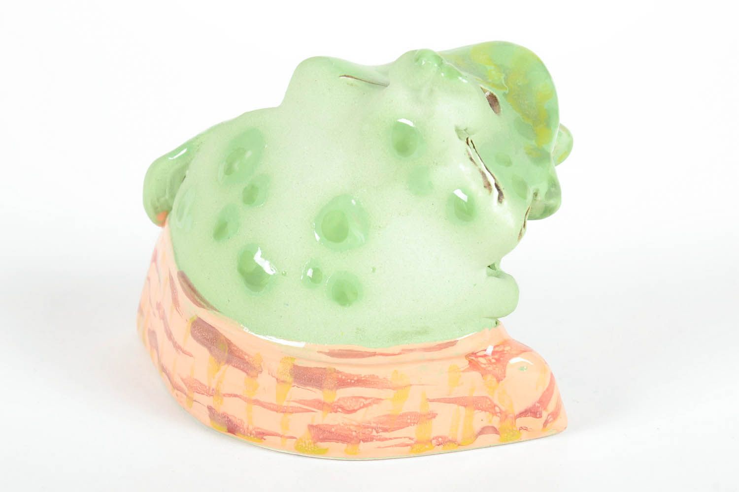Ceramic moneybox Edgar Frog photo 4