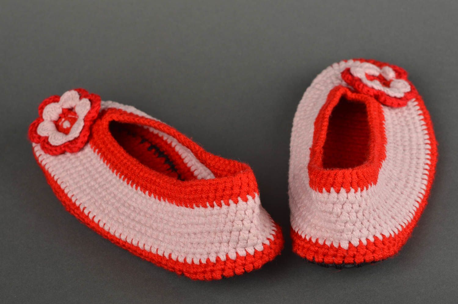 Handmade cotton slippers stylish cute baby bootees warm footwear for kids photo 4