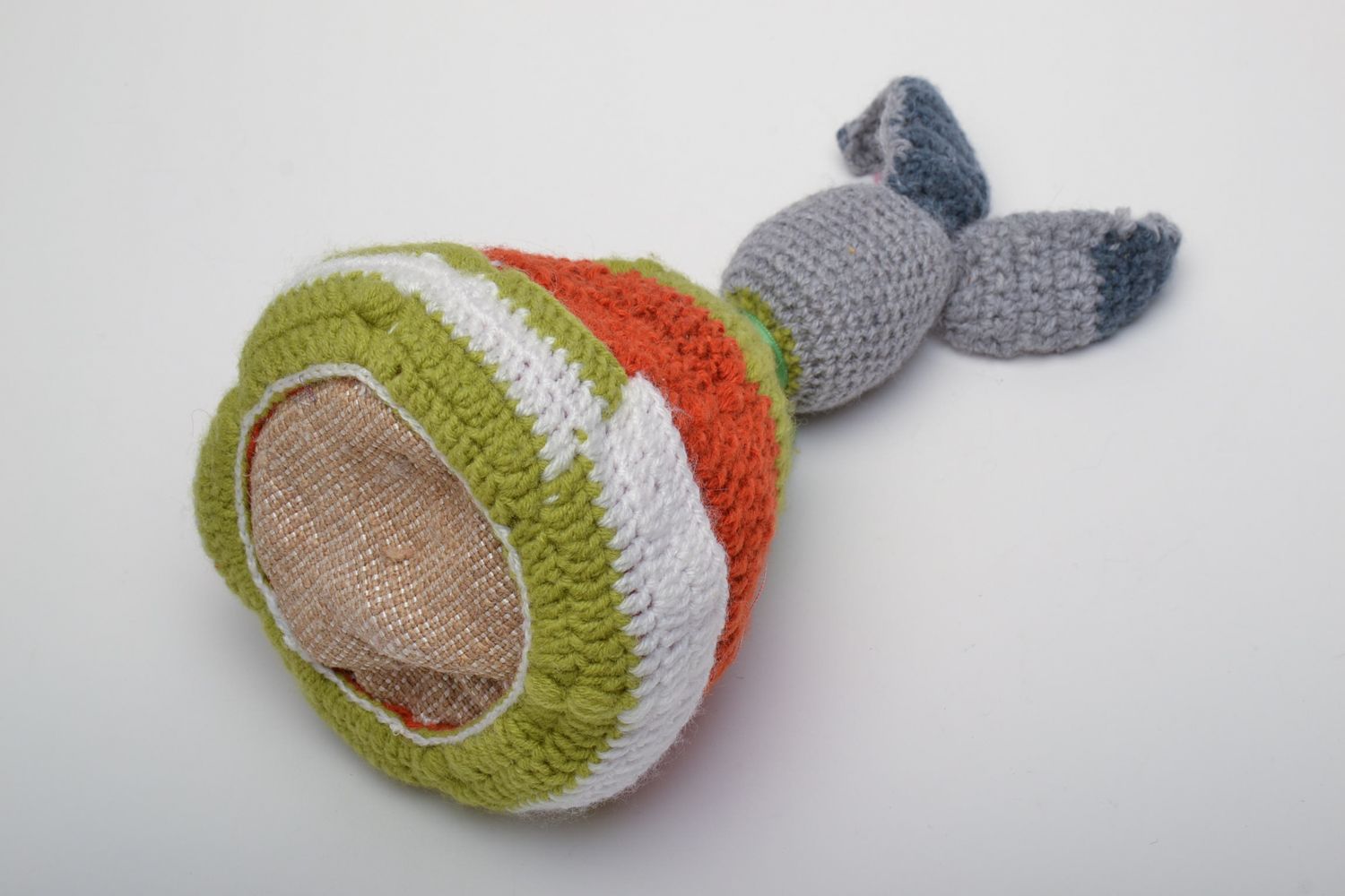 Soft crochet toy hare photo 4