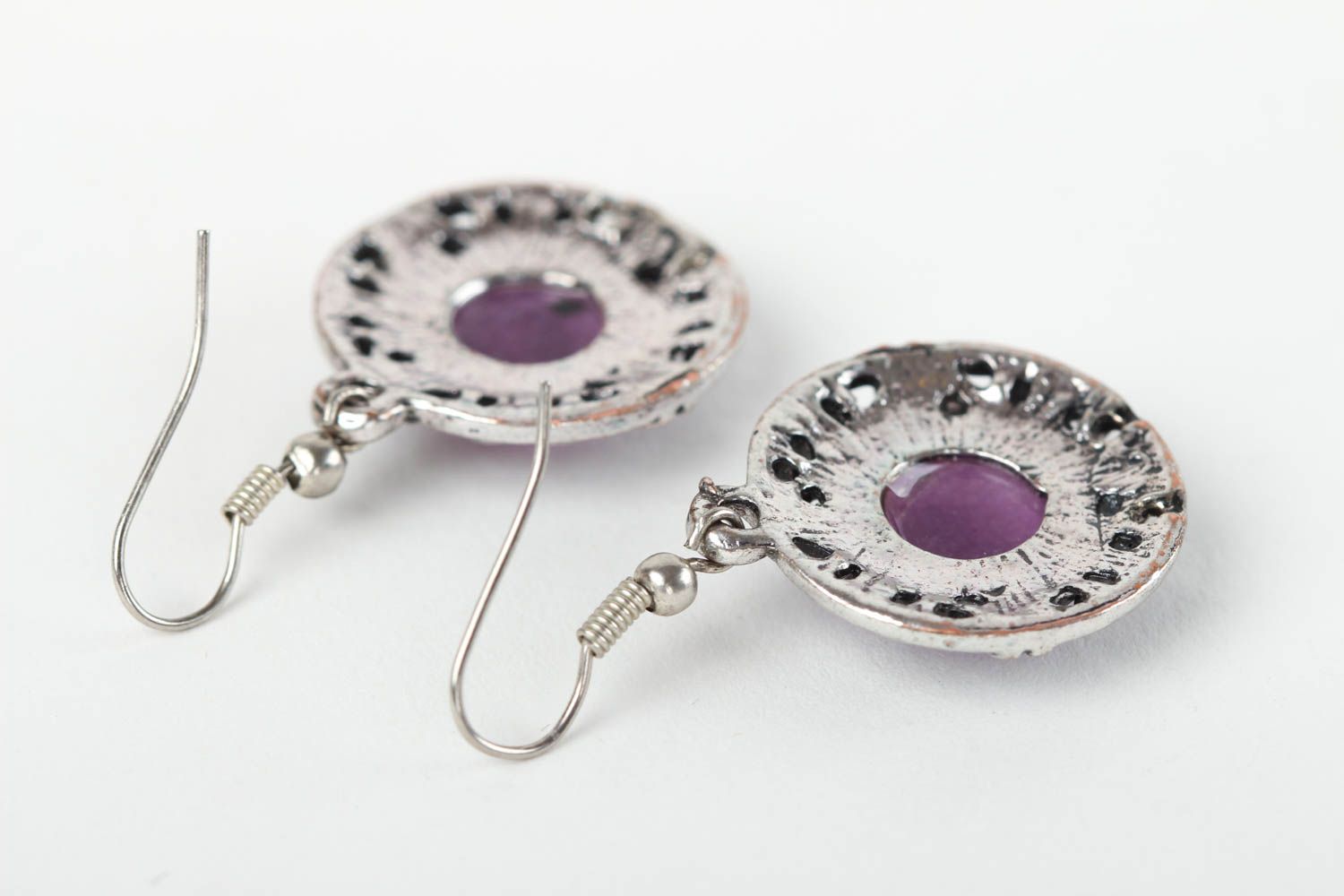 Stylish handmade beaded earrings metal earrings gemstone earrings gifts for her photo 4