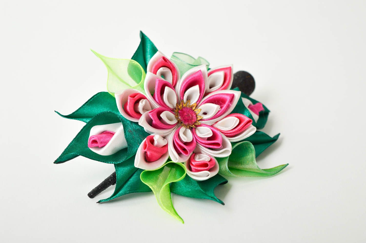 Handmade flower accessory beautiful cute hair clip designer hair clip photo 2