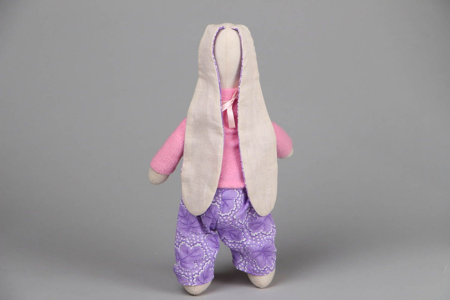 Текстильная игрушка Модный заяц фото 3