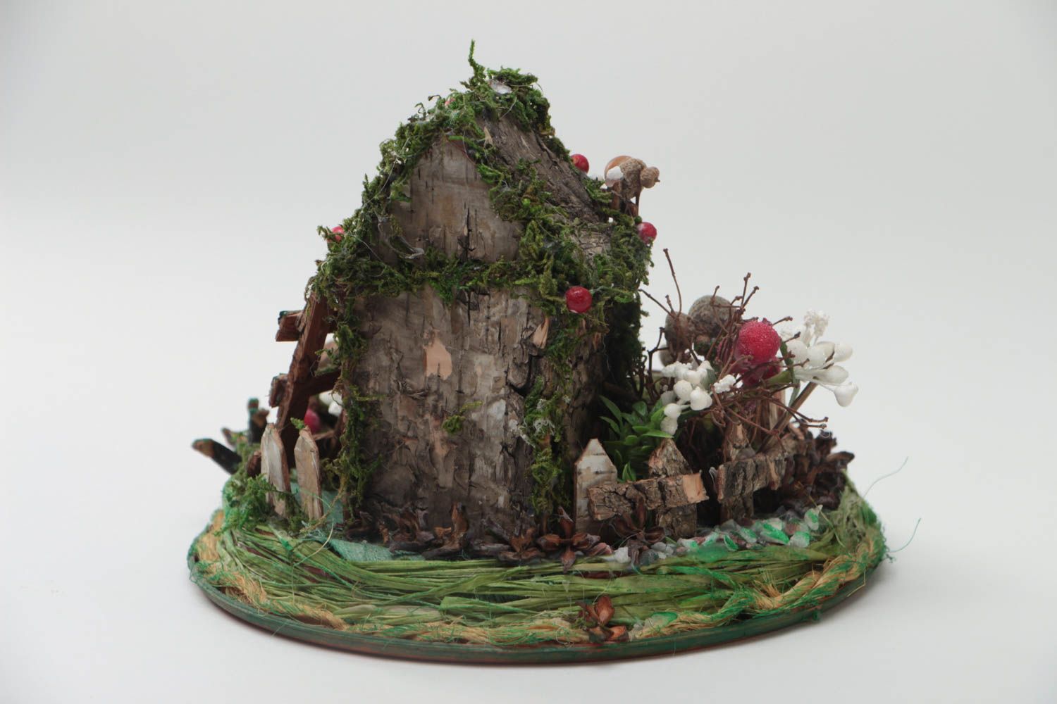 Decorative house for home made of natural materials little beautiful fairy tale photo 3