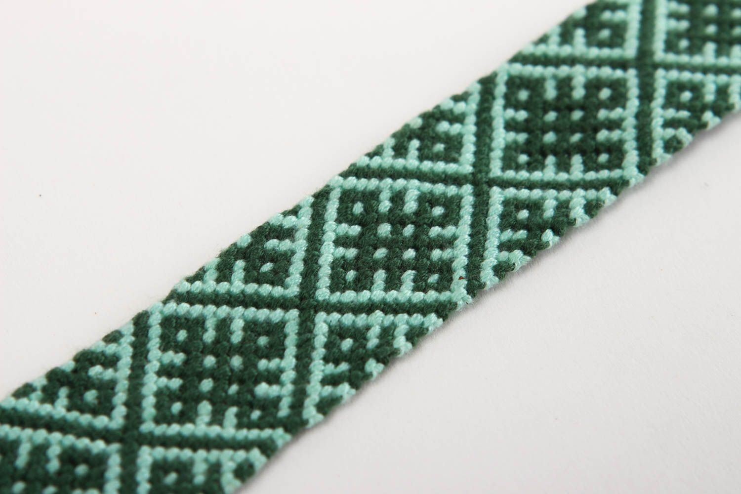 Зеленое украшение ручной работы модный браслет плетеный красивый браслет фото 3