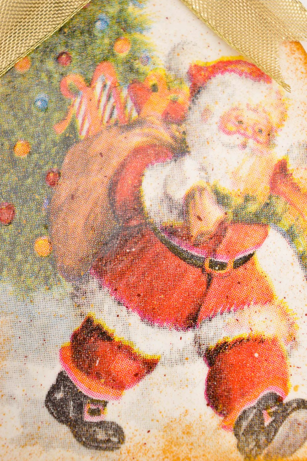 Decoración navideña hecha a mano regalo original elemento decorativo Papá Noel foto 2