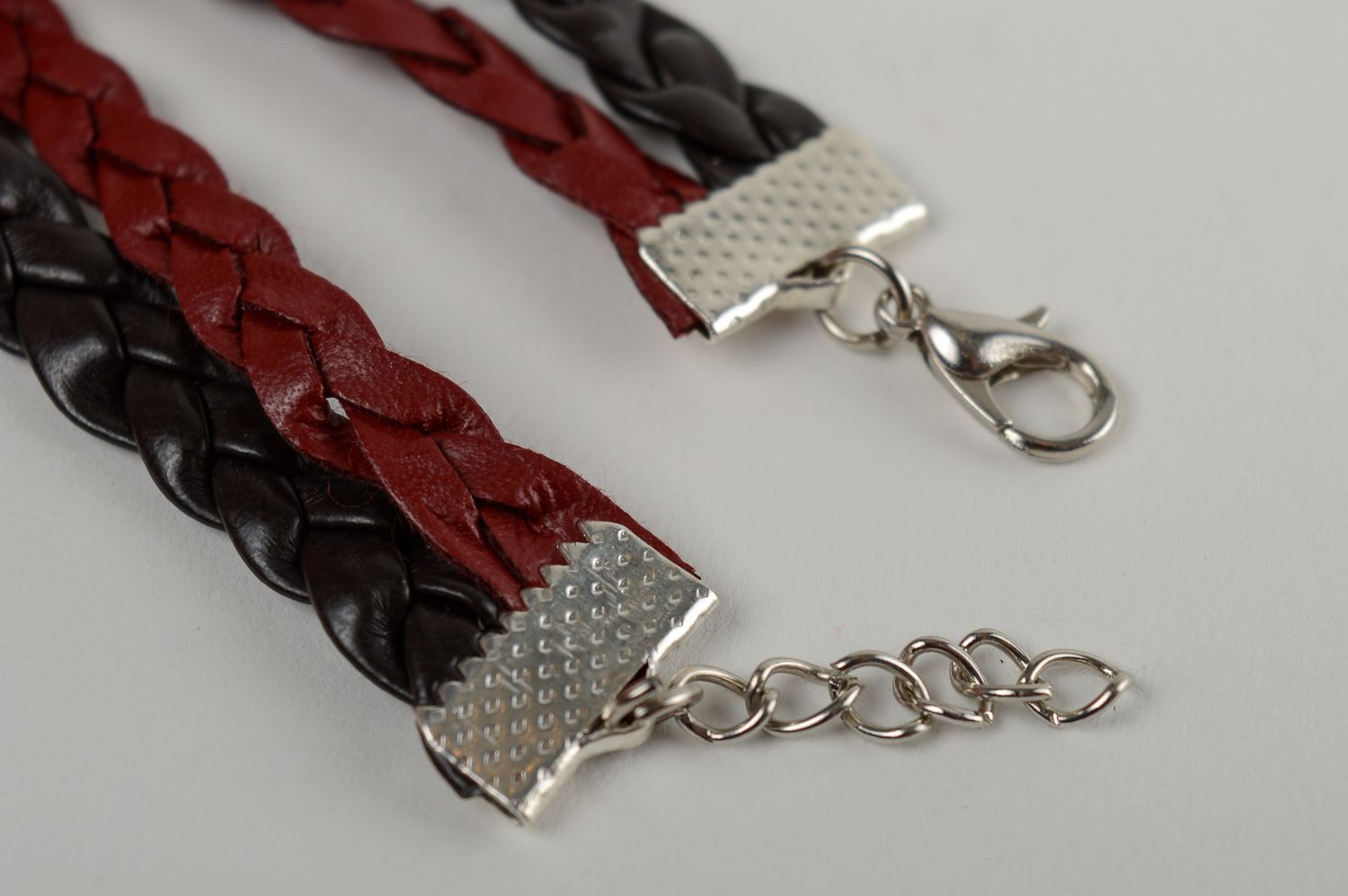 Unusual handmade leather bracelet wrist bracelet designs leather goods photo 4