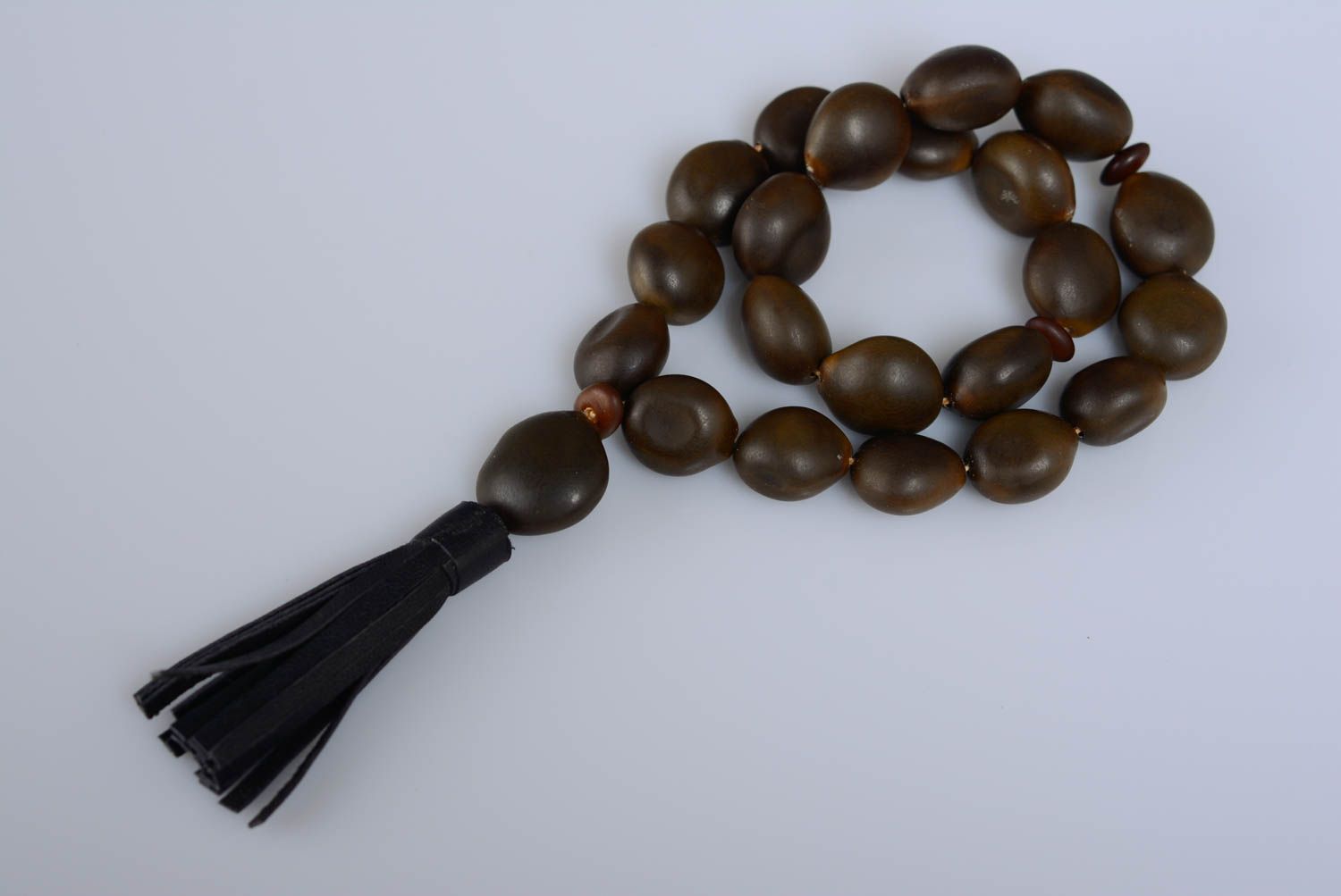 Handmade wooden prayer beads wooden rosary beads meditation supplies gift ideas photo 4