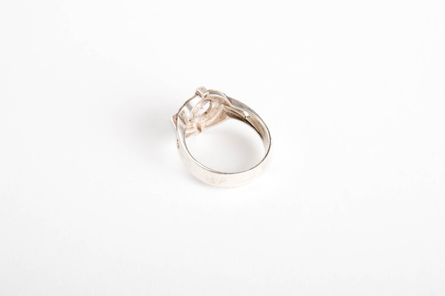 Handmade designer ring silver unusual accessory jewelry for men present photo 3