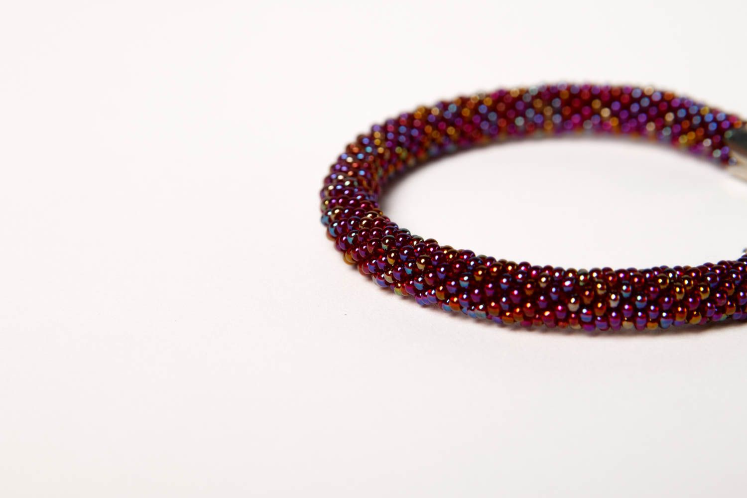 Bracelet perles rocaille Bijou fait main fourniture de métal Accessoire femme photo 5
