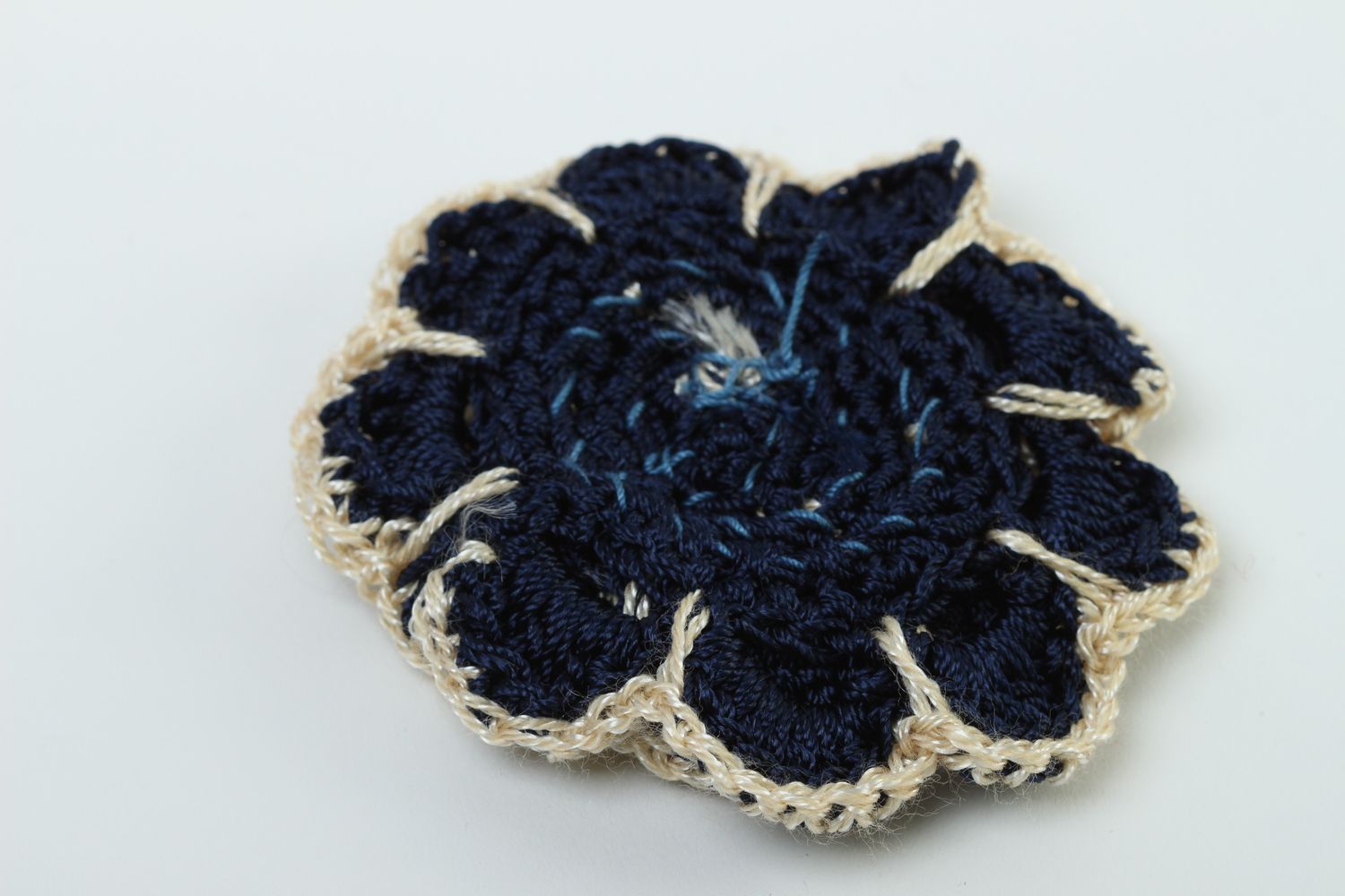 Handmade jewelry supplies crocheted flower artificial decorative flowers photo 4