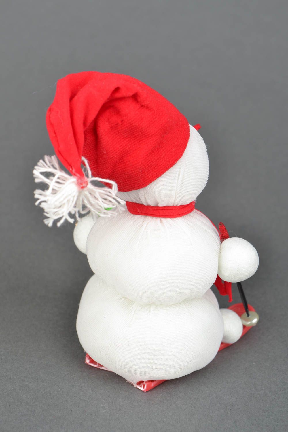 Pupazzo di neve fatto a mano pupazzo di peluche giocattolo simpatico da bambini foto 4