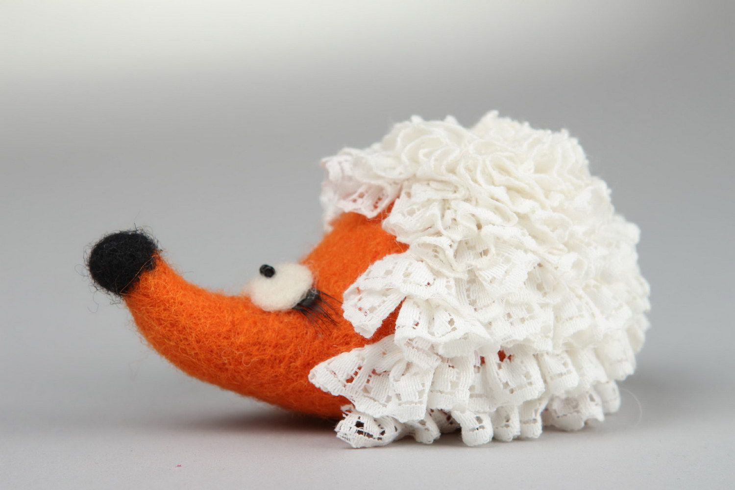 Brinquedo macio de lã ouriço, feltragem foto 3