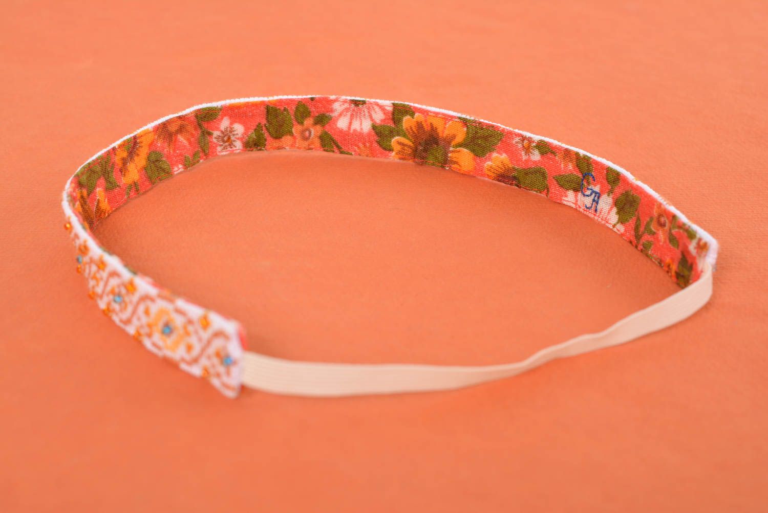 Ethnic hair band handmade headband embroidered hair accessory designer gift photo 5