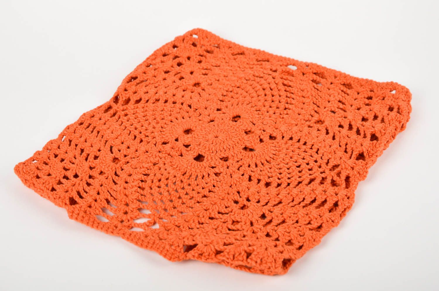 Chaleco de lana naranja hecho a mano y tejido ropa de moda regalo para niñas foto 3