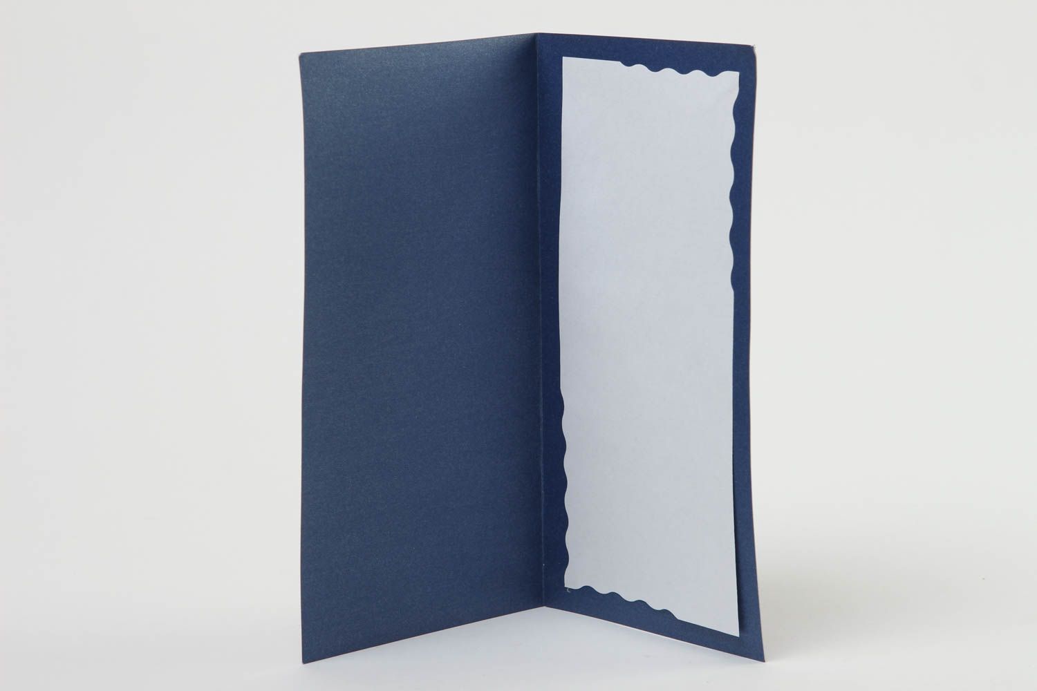 Handmade Papier Karten originelle Scrapbook Karten schöne Grusskarten dunkelblau foto 3