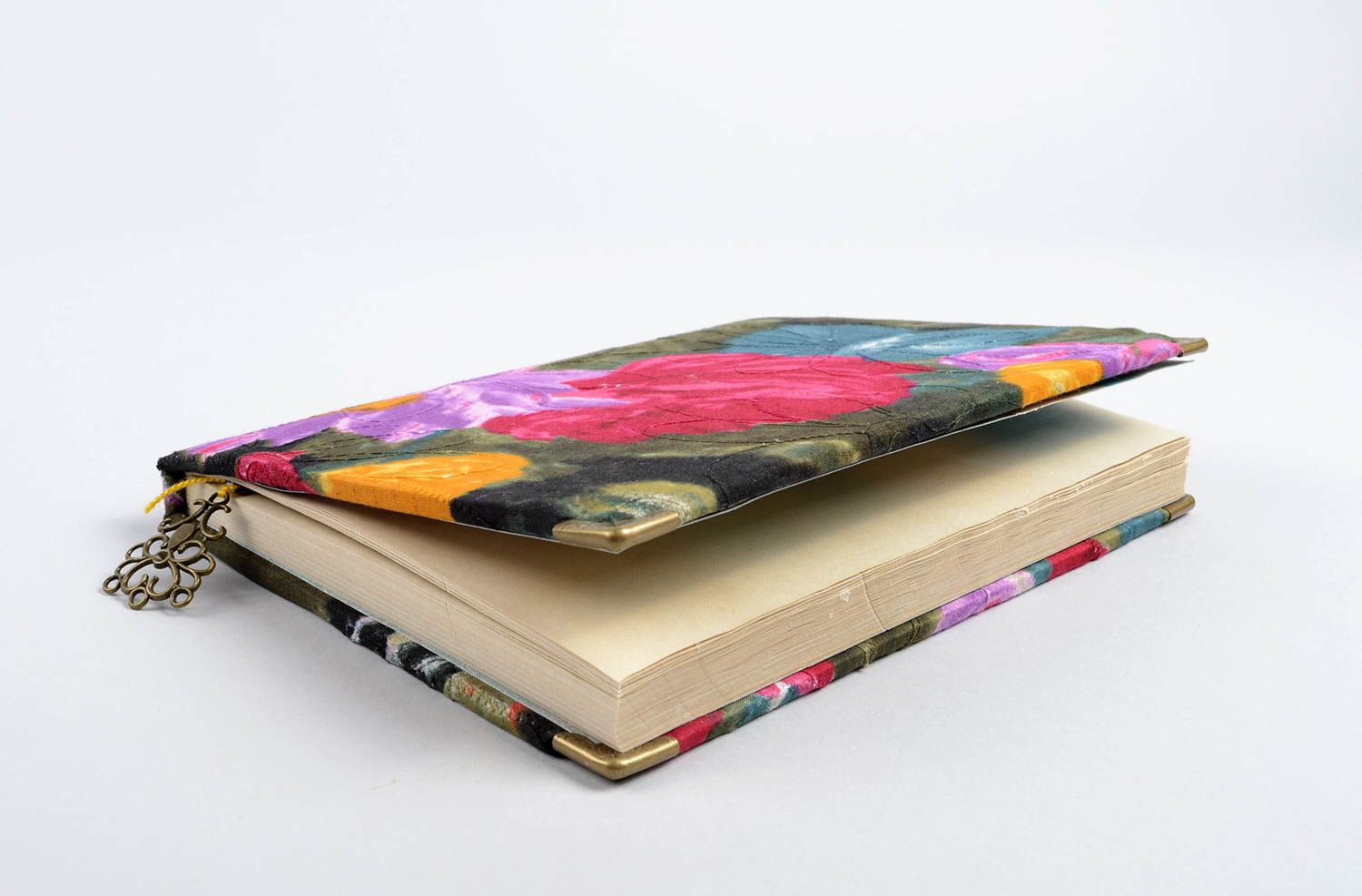 Handmade designer notebook diary with textile cover notebook for women photo 4