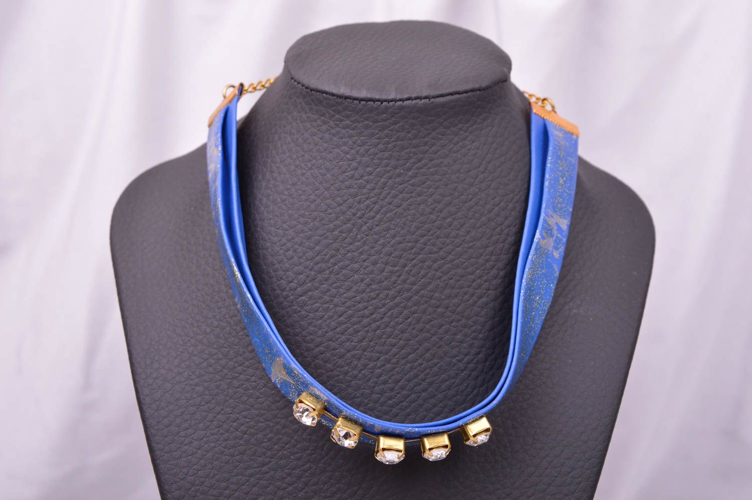Handmade designer necklace unusual beautiful necklace elegant accessory photo 1