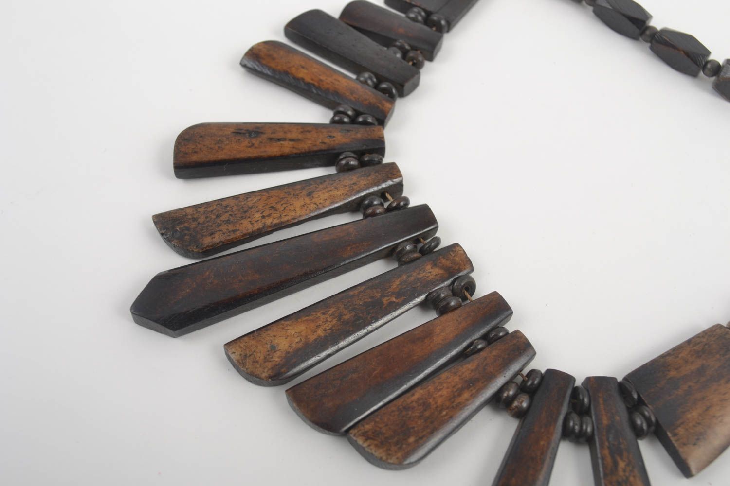 Handmade Accessoire für Frauen Damen Collier Schmuck Halskette aus Knochen foto 2