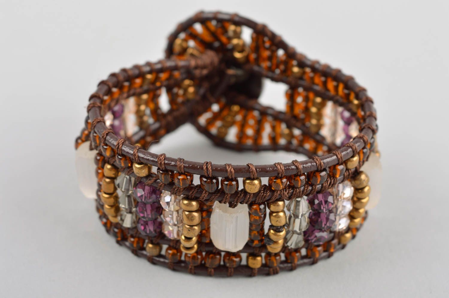 Handmade bracelet beaded bracelet for women gift ideas beads accessory photo 2
