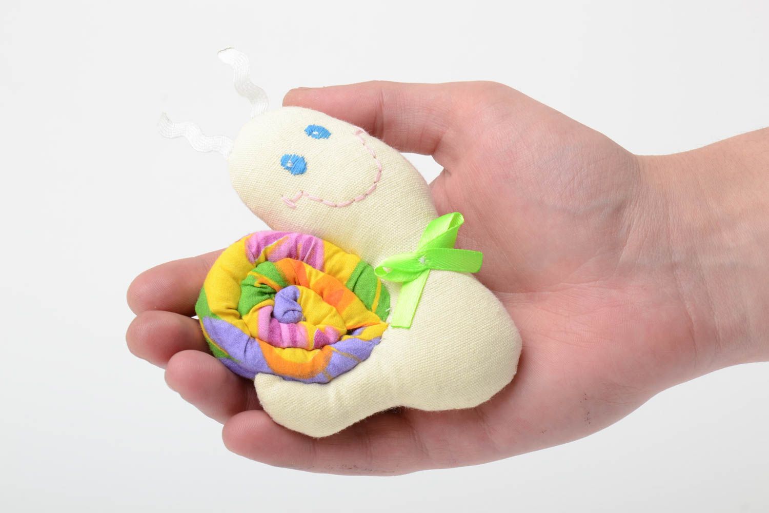 Juguete de peluche hecho a mano caracol muñeco de tela para niños decorativo  foto 5