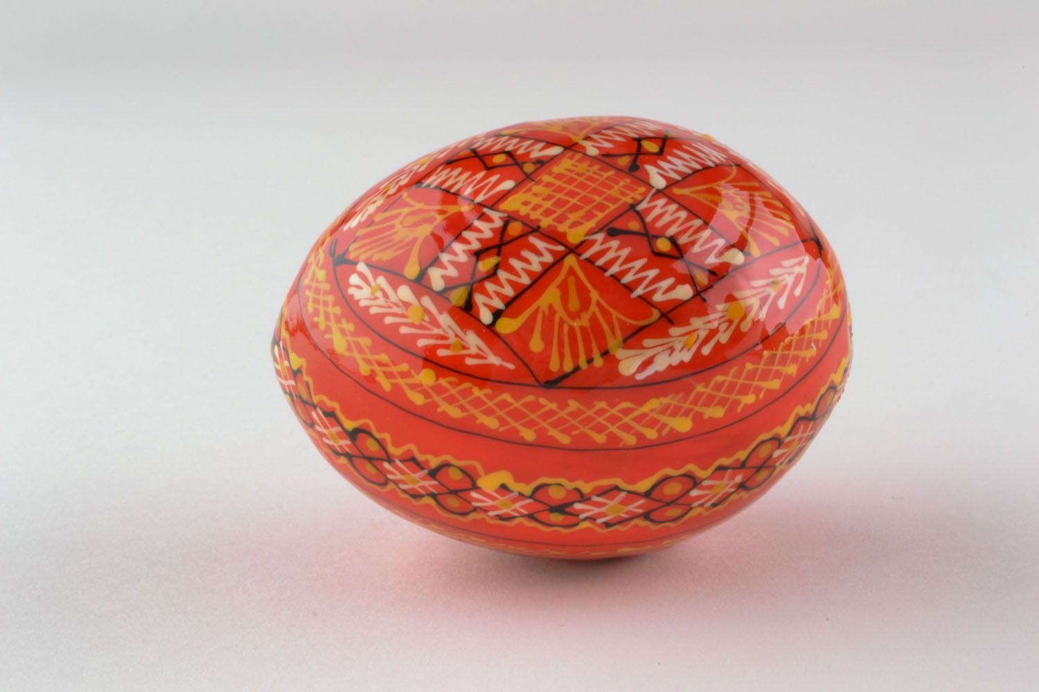 Wooden painted egg photo 3