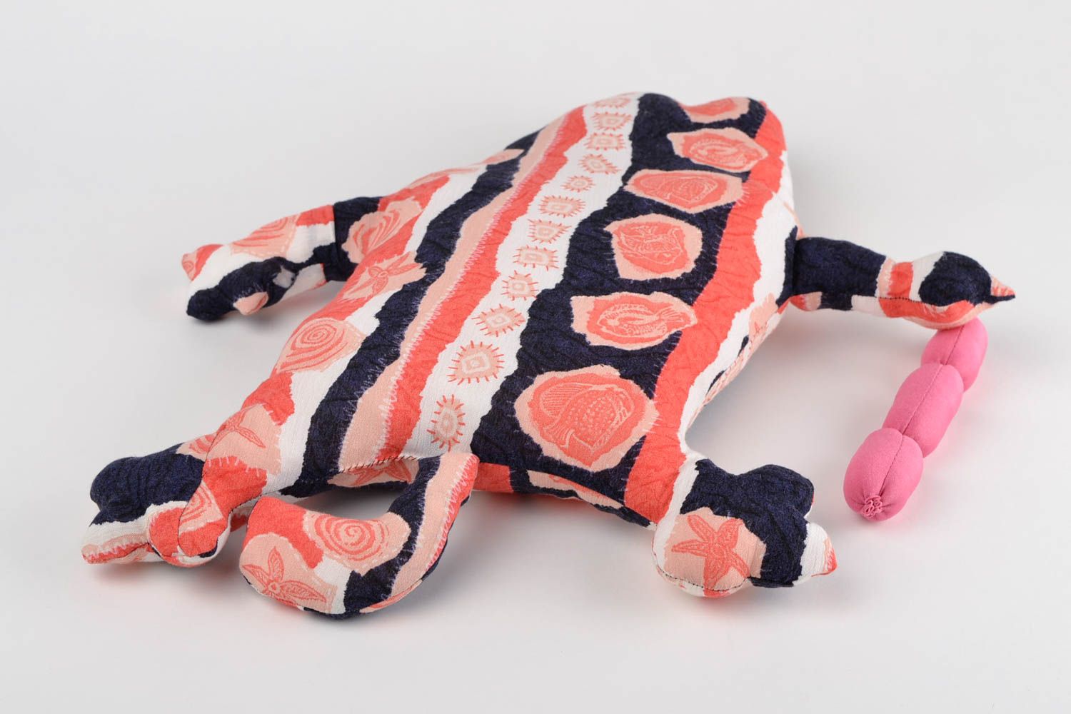 Мягкая игрушка ручной работы подушка игрушка из ткани декор для дома необычный фото 5