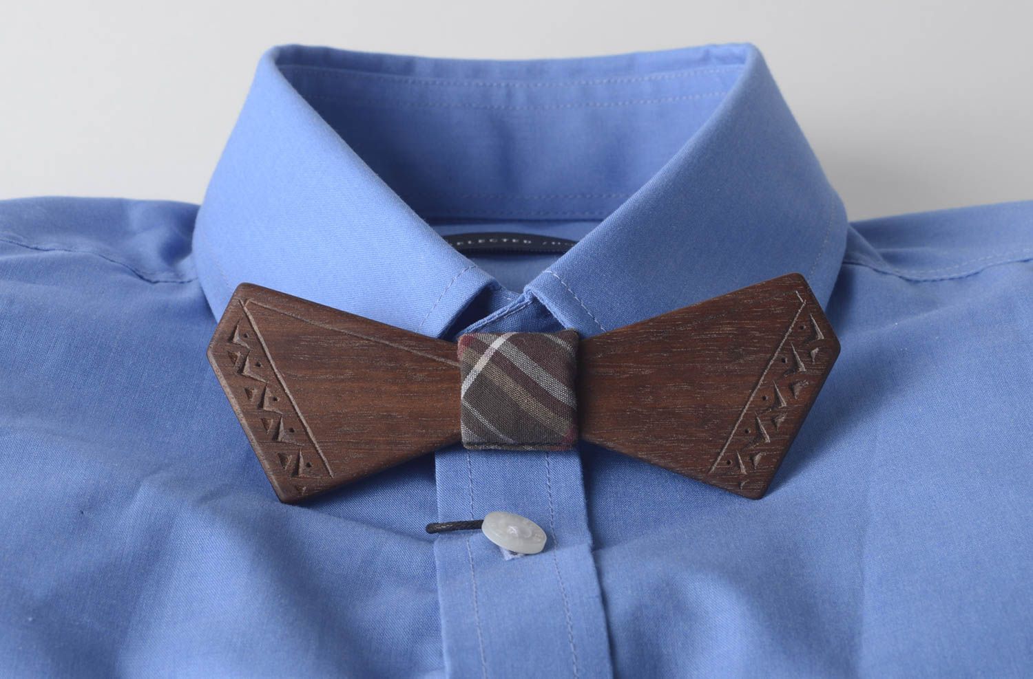 Wooden bow tie handmade vintage bow tie wooden accessories present for men  photo 5