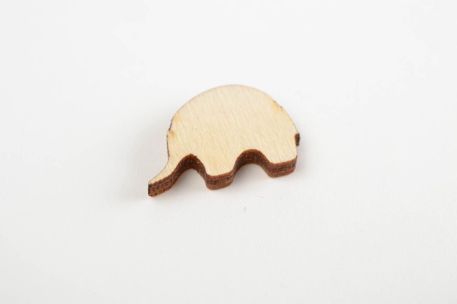 Handgemachte Miniatur Figur Elefant kleine Figur zum Bemalen Holz Rohling foto 5