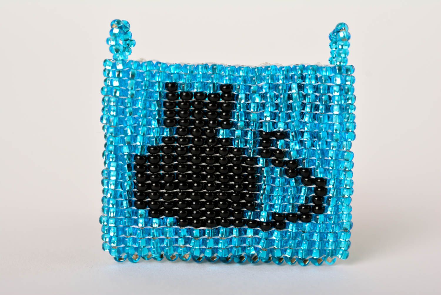 Stylish handmade beaded keychain bag charm ideas bead weaving small gifts photo 1