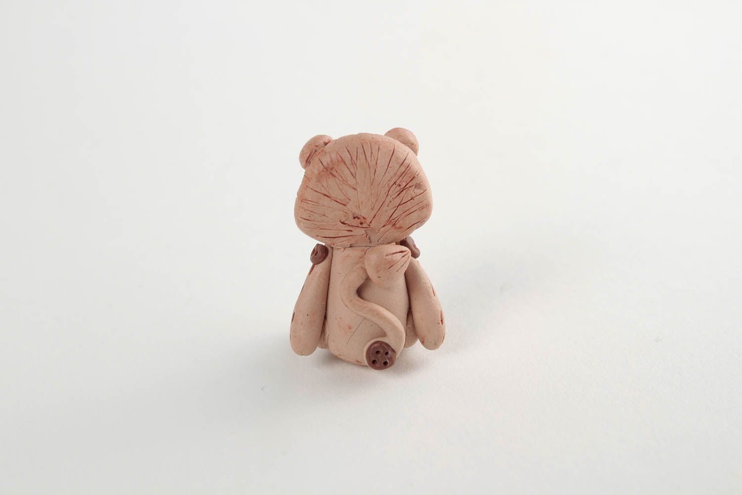Mini Figurine lion faite main en pâte polymère mignonne originale Déco maison photo 5