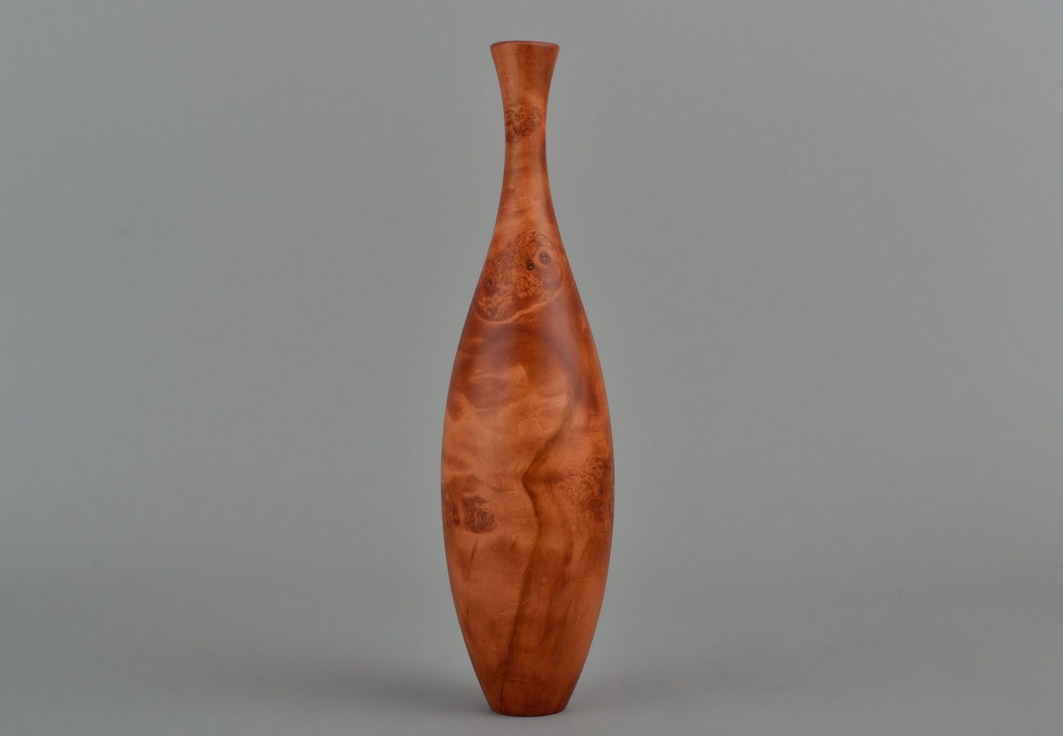 Vaso decorativo de madeira de sicômoro foto 2