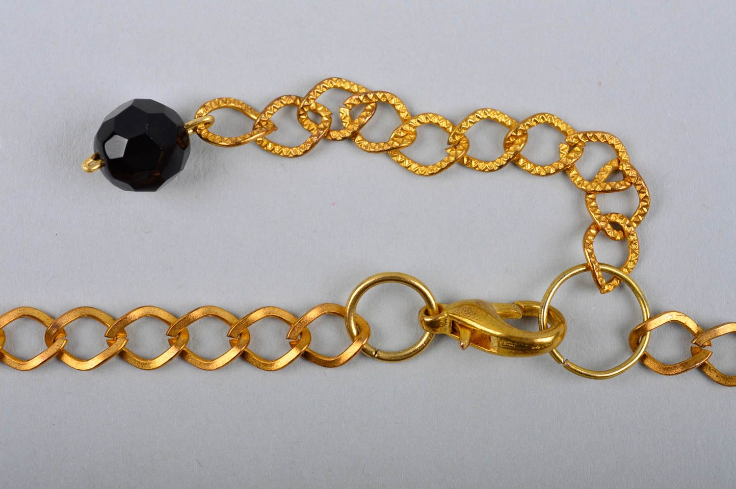 Handmade elegant necklace beaded cord necklace designer accessory for women photo 5