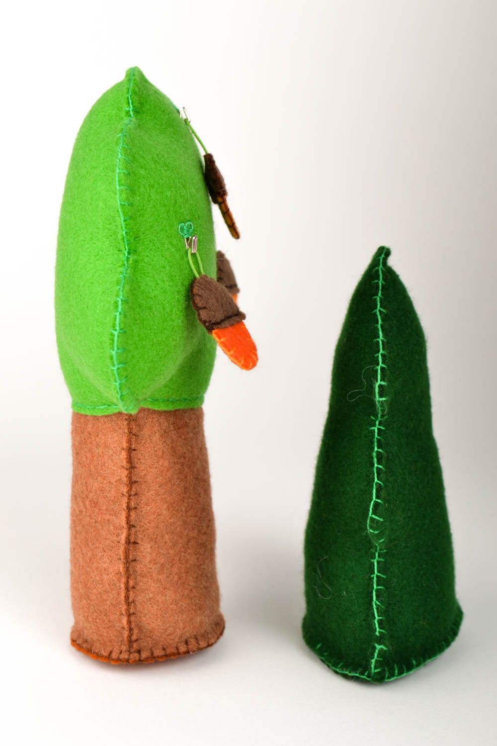 Игрушки ручной работы деревья фетровые игрушки для детей декор для дома фото 3