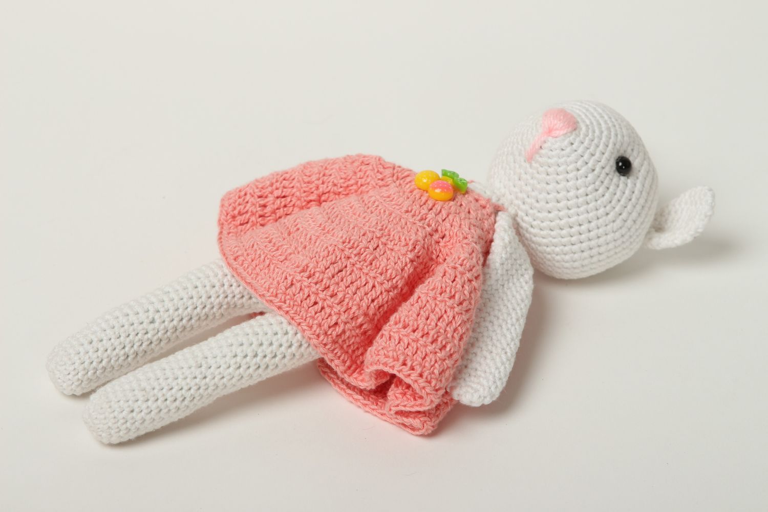 Handmade soft toy mouse in the dress baby toy handmade soft toy toy for kids photo 3
