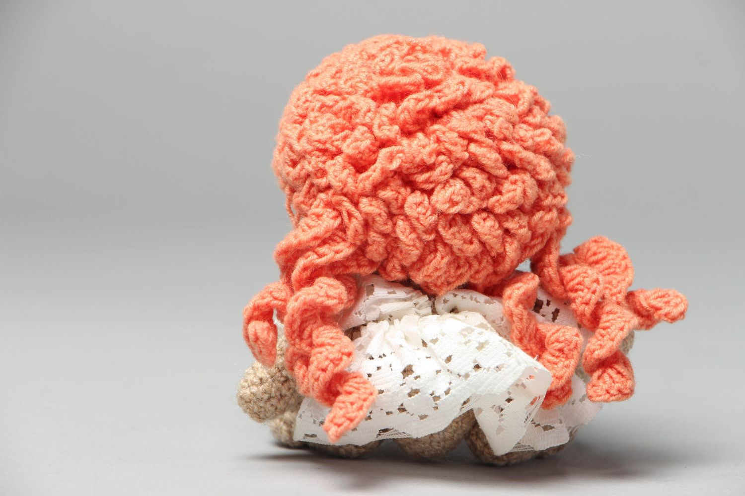 Handmade crochet toy Girl photo 3