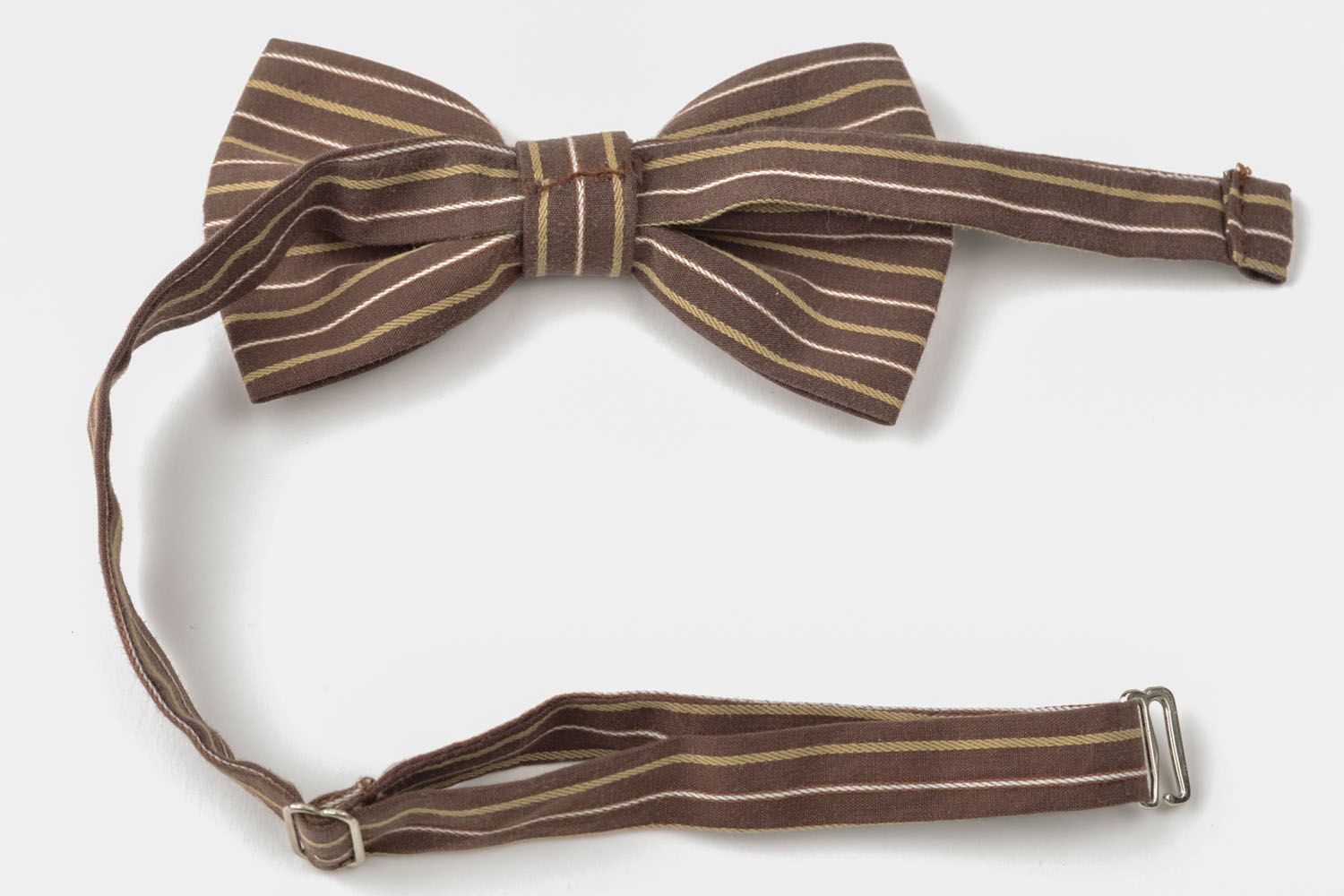 Полосатый галстук-бабочка фото 5