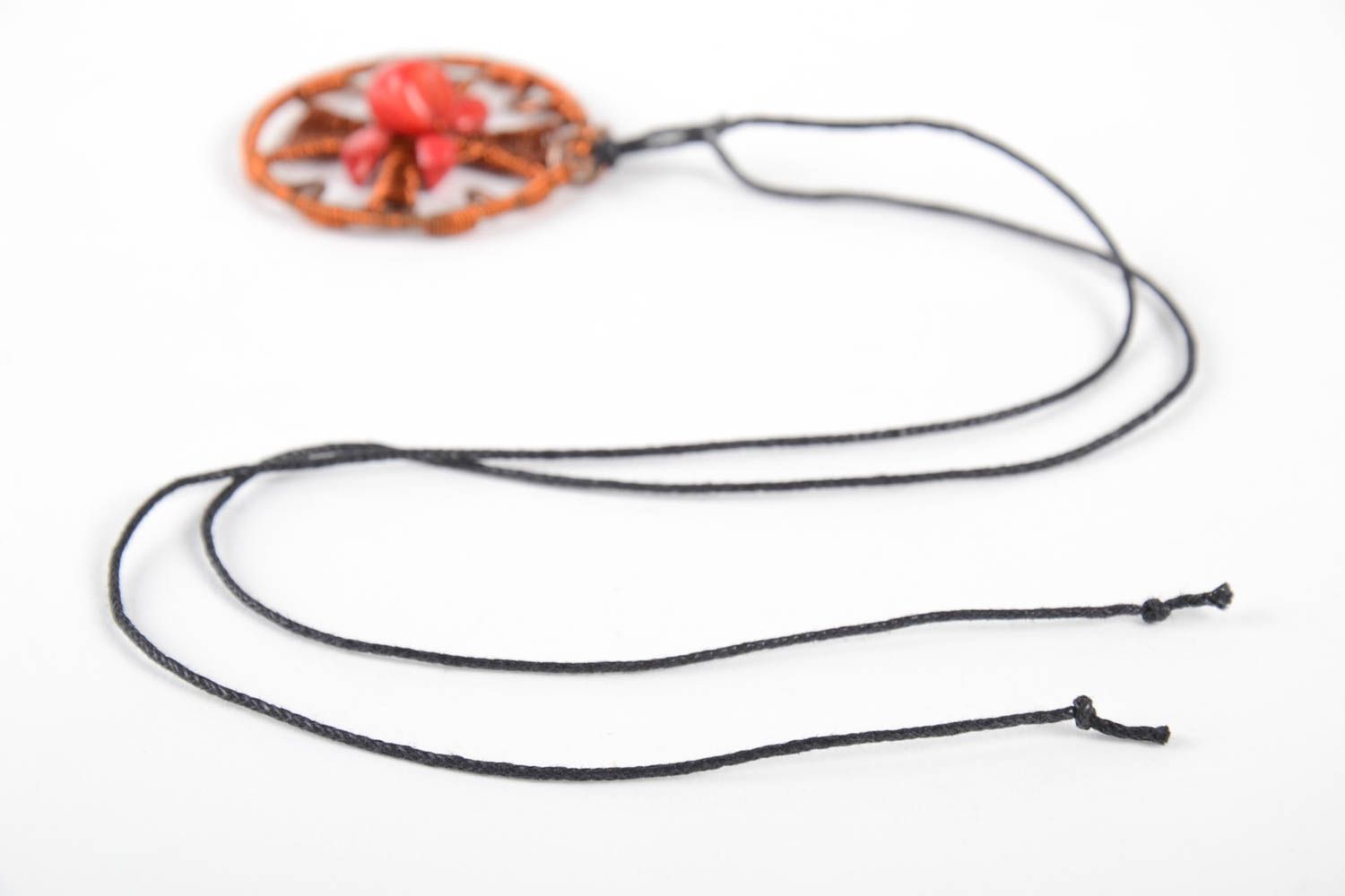 Handmade pendant metal jewelry gift ideas unusual accessory copper accessory photo 5