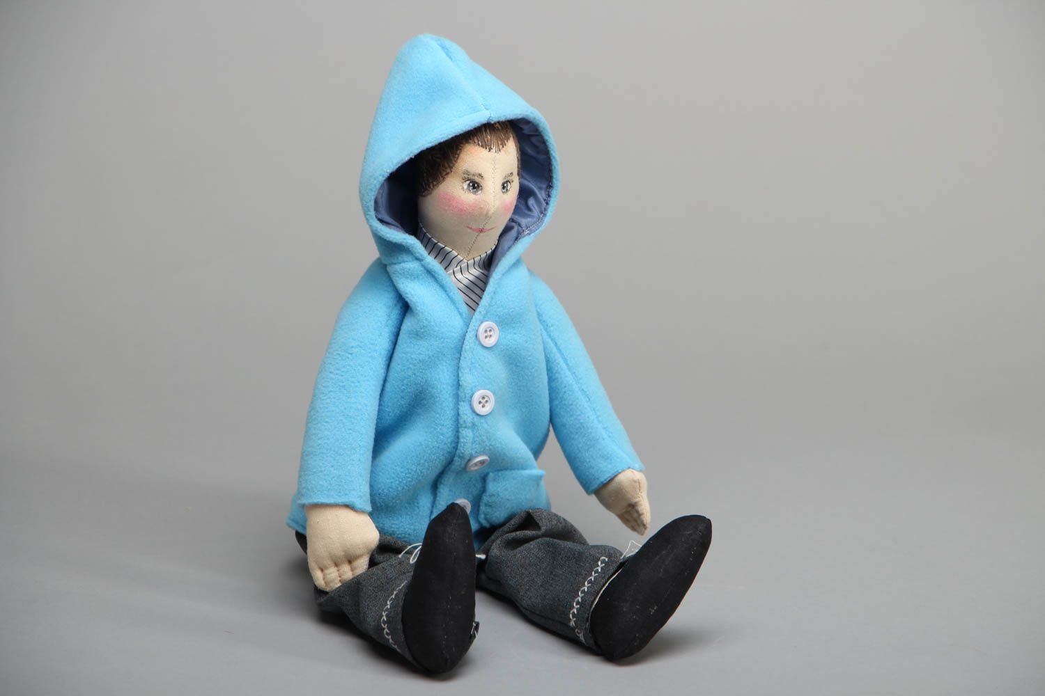 Авторская мягкая игрушка кукла Мальчик фото 1